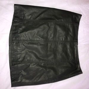 Free People Modern Femme Vegan Leather Skirt